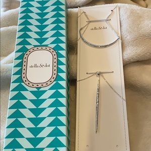 Stella & Dot Kari Layered Necklace - Silver